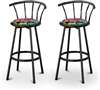 New Avengers Themed Fabric Swivel Seat Counter Height Bar Stools! 24" Seat Height with a Black Finish